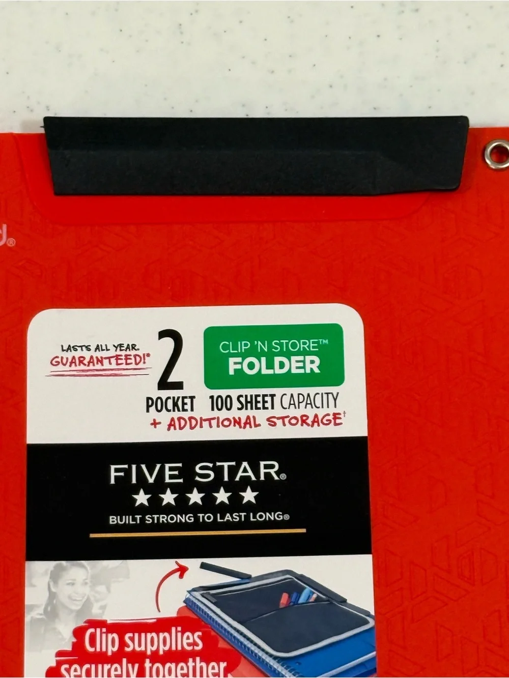 NEW Mead Five Star Folder & Pencil Pouch Bundle